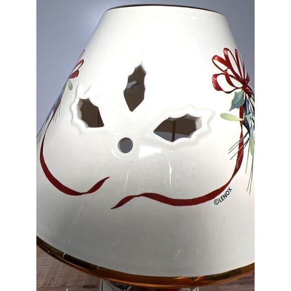 Lenox Winter Greetings Candle Lamp With Cardinal Design - Picture 3 of 7
